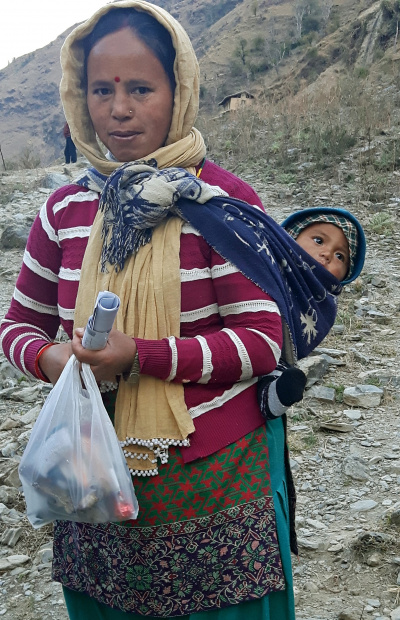 Woman and child, Nalgad, Jajarkot, Nepal